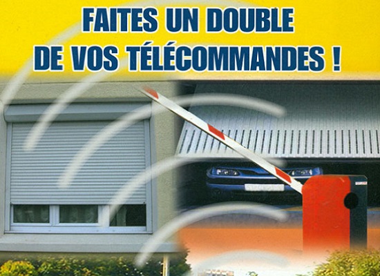 Double tlcommande porte portail Nantes